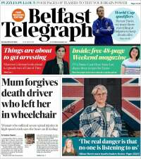 Portada de Belfast Telegraph (Reino Unido)