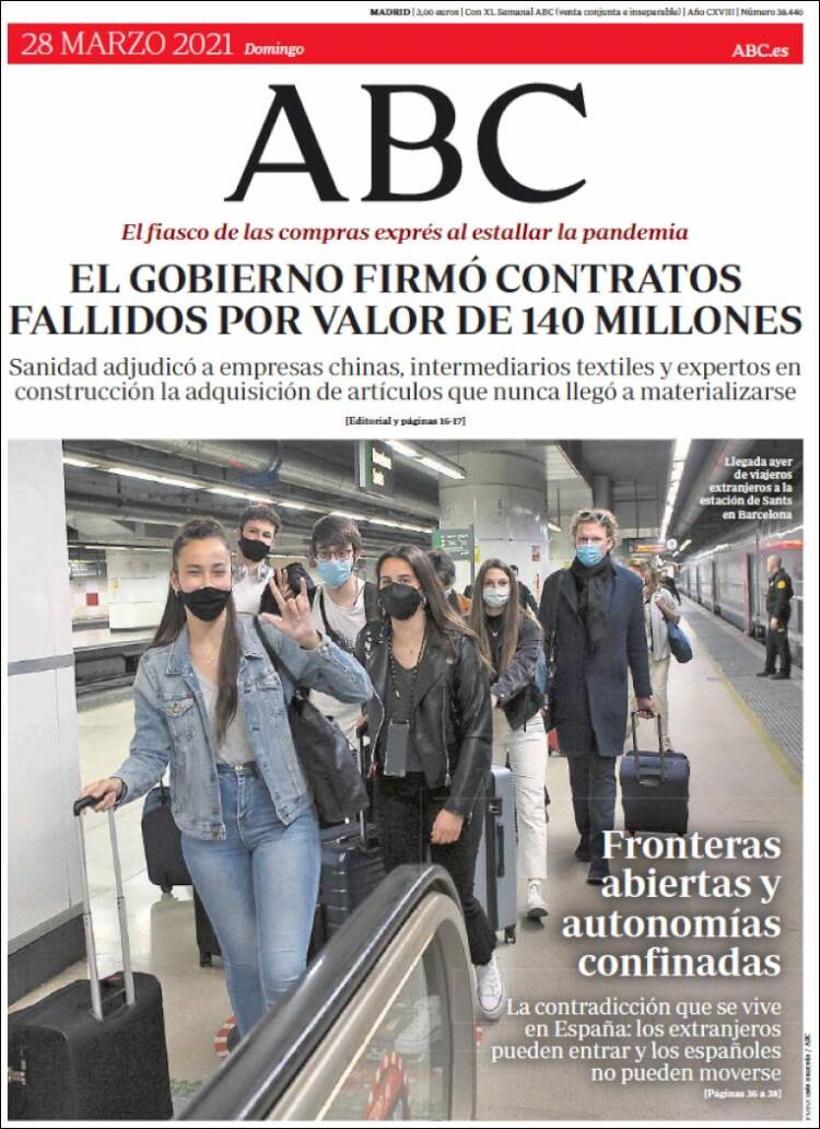 Portada de ABC (España)