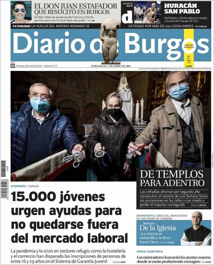 Portada de Diario de Burgos (España)