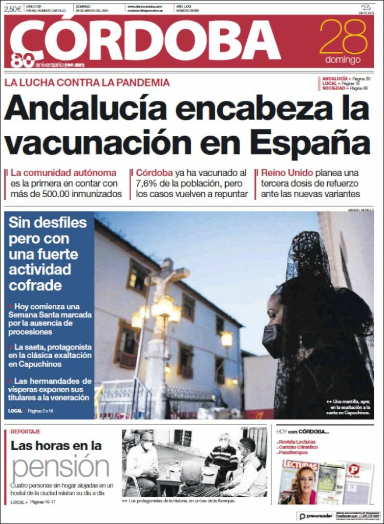 Portada de Diario de Córdoba (Spain)