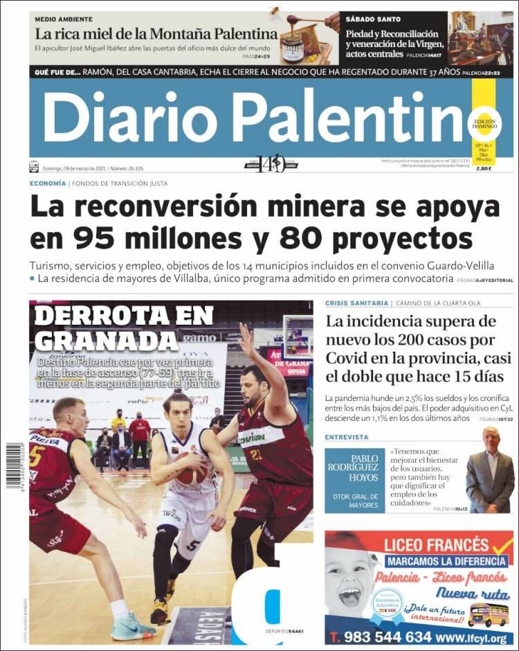 Portada de Diario Palentino (Spain)