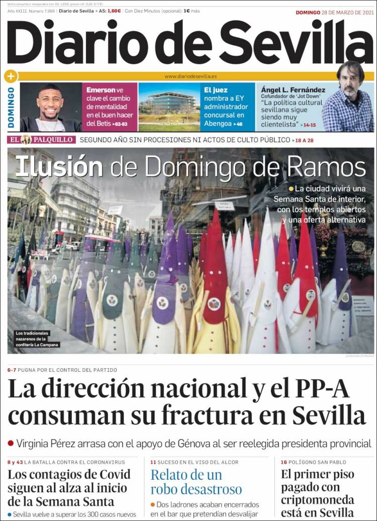 Portada de Diario de Sevilla (España)