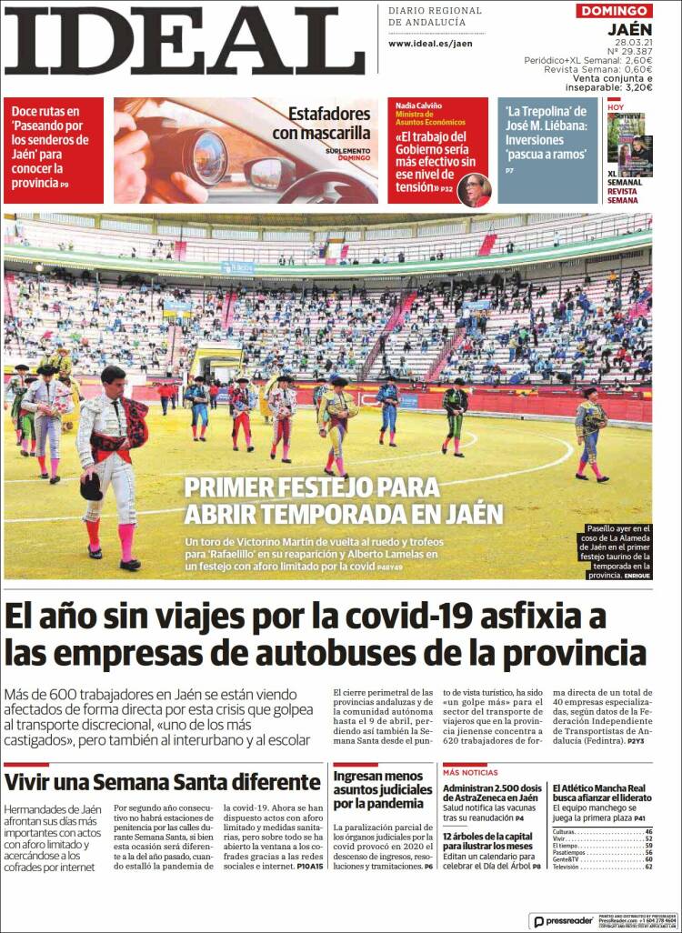 Portada de El Ideal de Jaén (Spain)