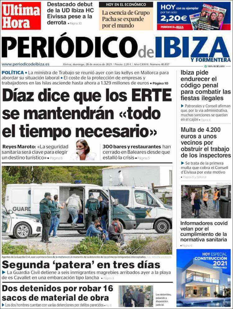 Portada de Periódico de Ibiza (Spain)