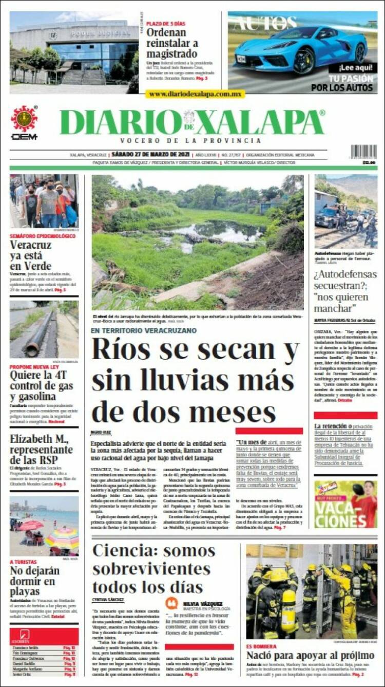 Portada de Diario de Xalapa (México)