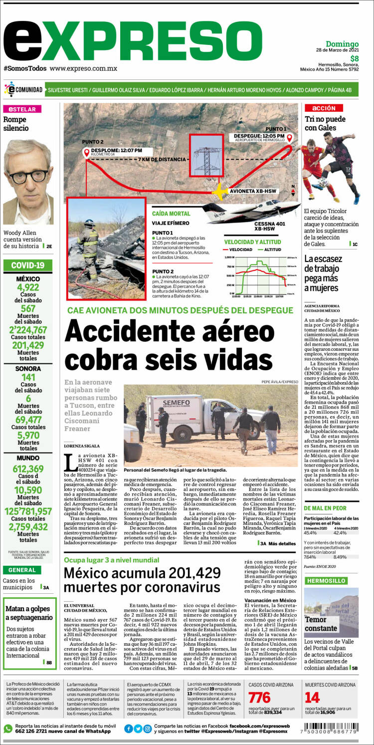 Portada de Expreso (México)