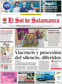 Portada de El Sol de Salamanca (México)