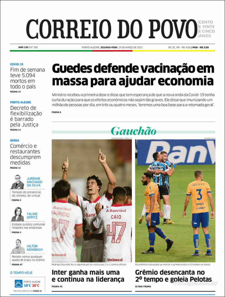 Portada de Correio Do Povo (Brasil)