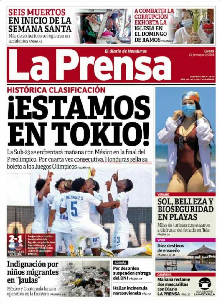 Periódico La Prensa Honduras Periódicos De Honduras Edición De Lunes 29 De Marzo De 2021