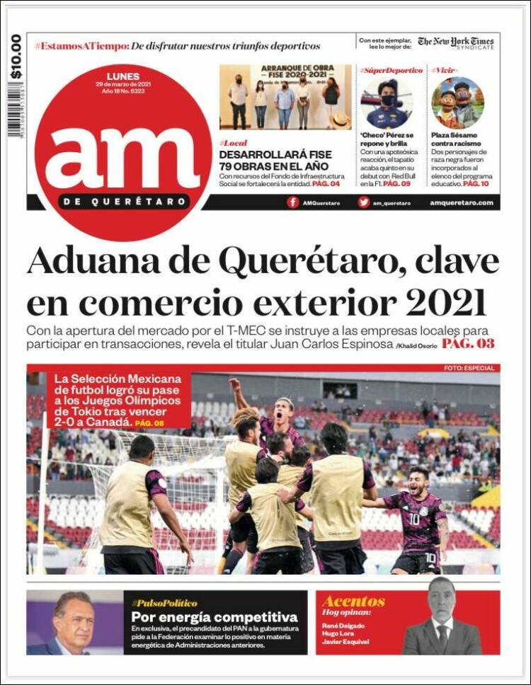 Portada de A.M. Querétaro (México)