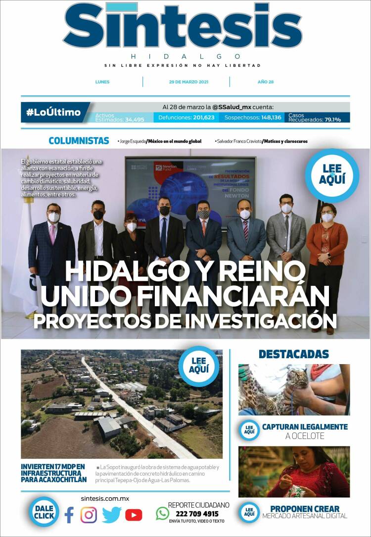 Portada de Sistesis - Hidalgo (Mexico)