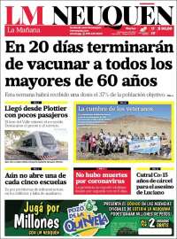 Portada de La Mañanade Neuquén (Argentina)