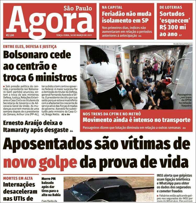 Portada de Jornal Agora (Brasil)