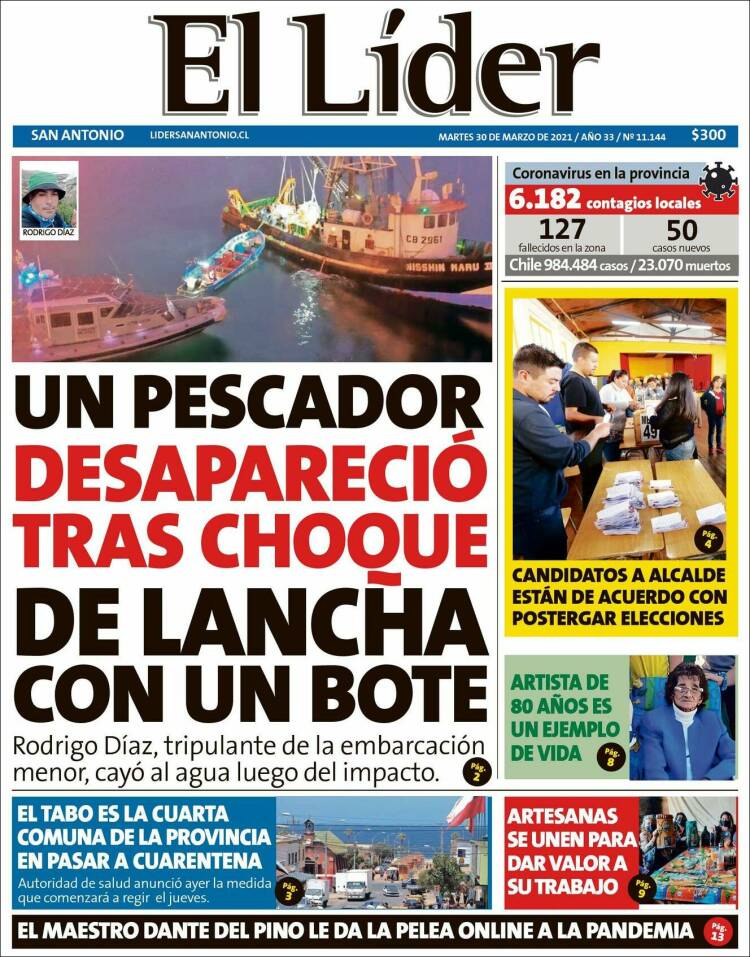 Portada de Lider de San Antonio (Chile)