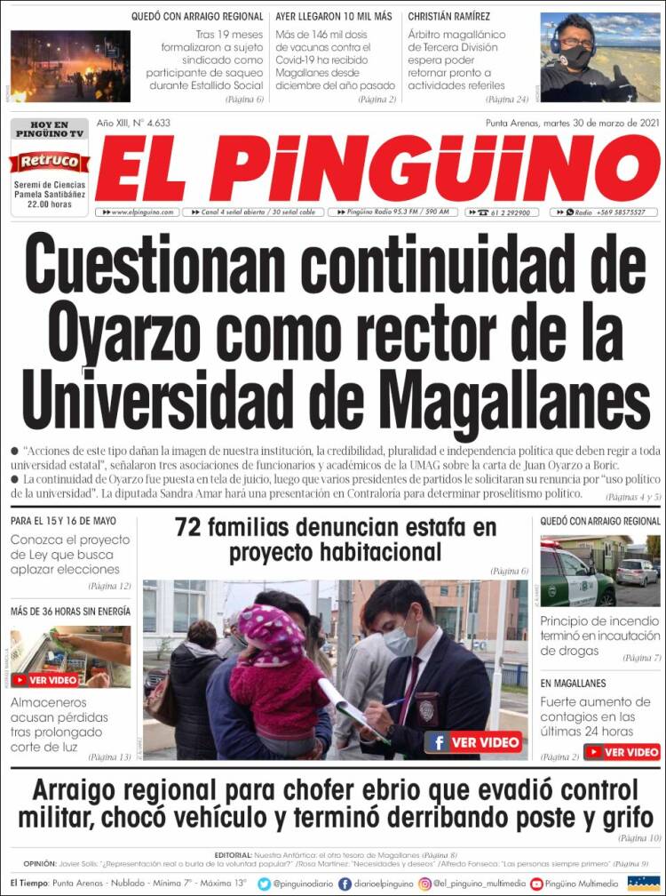 Portada de El Pingüino (Chile)