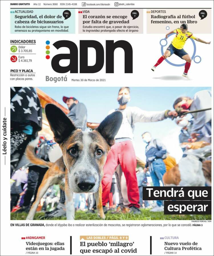 Portada de ADN - Bogotá (Colombia)