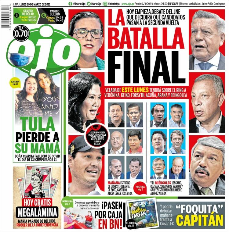 Portada de Ojo (Perú)