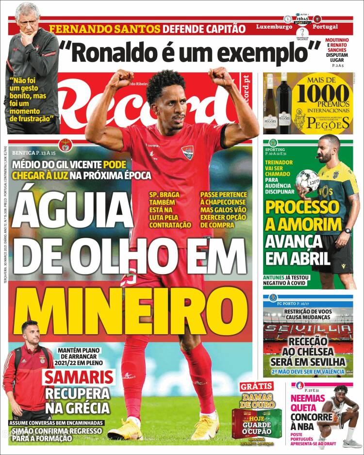 Portada de Record (Portugal)