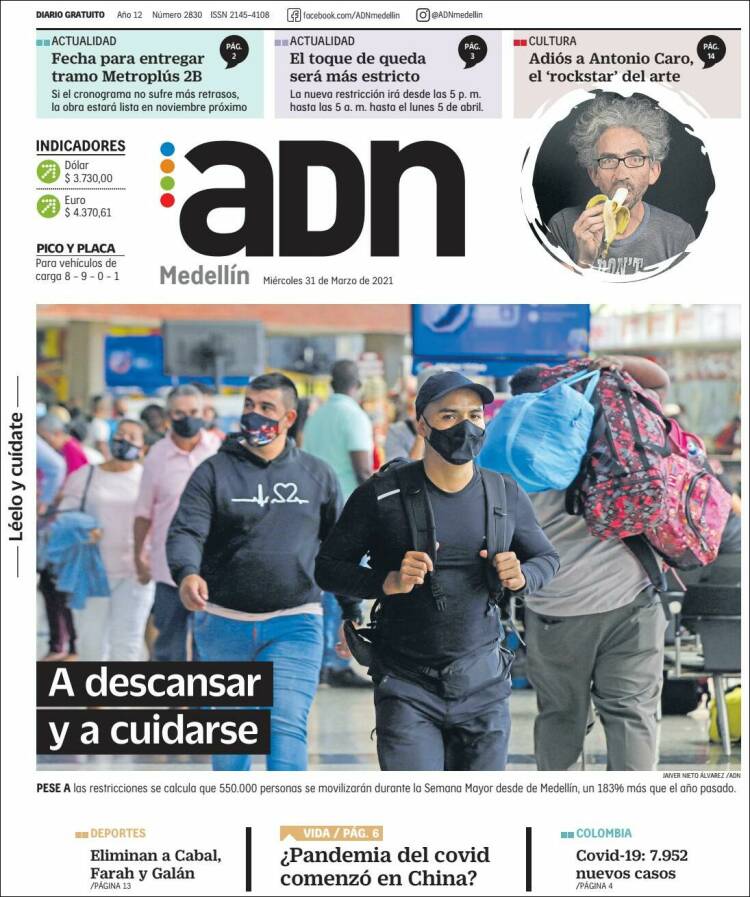Portada de ADN - Medellín (Colombia)