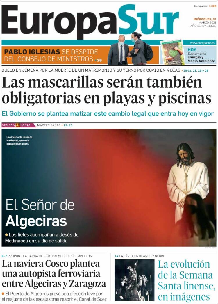 Portada de Europa Sur (España)