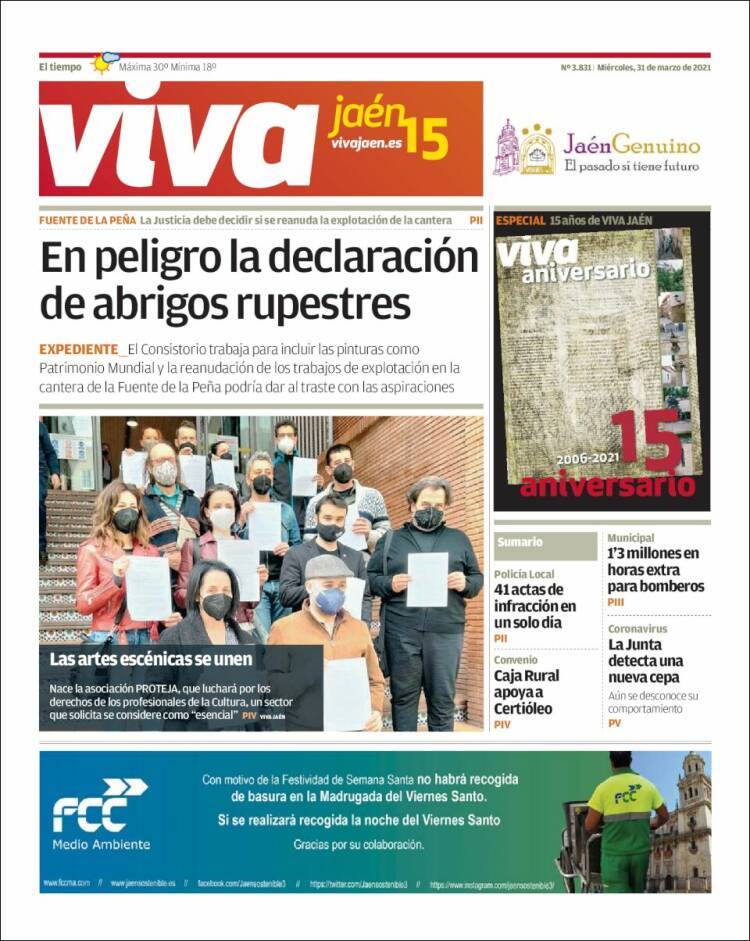 Portada de Viva Jaén (España)