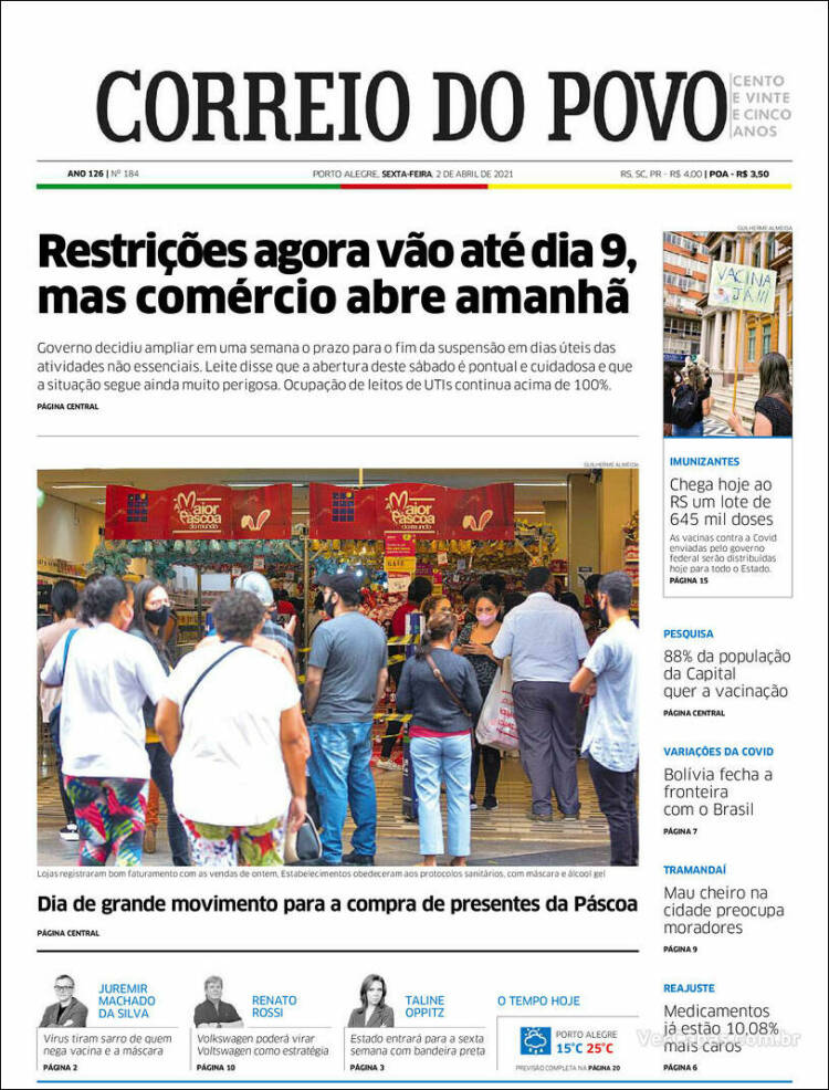 Portada de Correio Do Povo (Brasil)