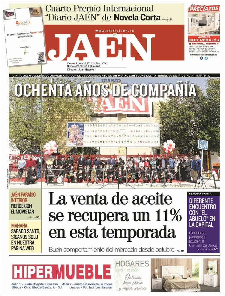 Portada de Diario Jaén (España)