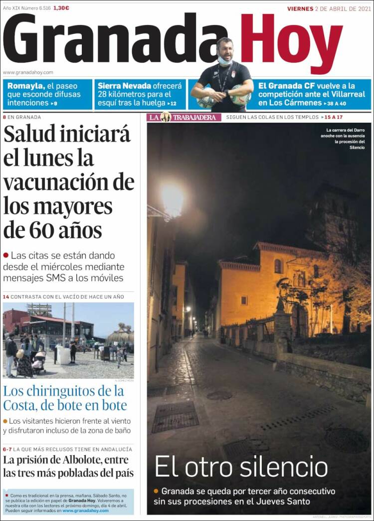 Portada de Granada Hoy (España)