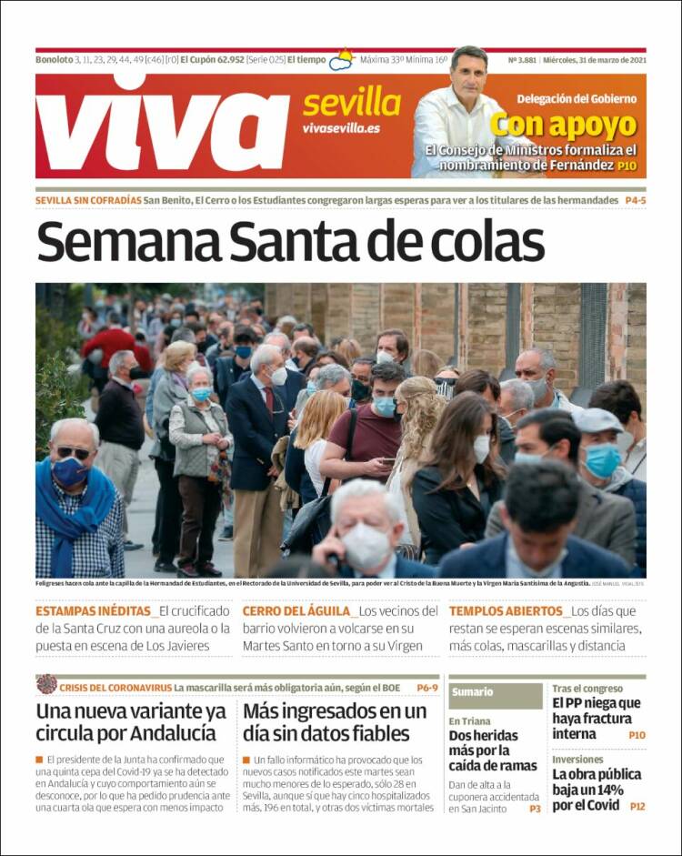 Portada de Viva Sevilla (España)