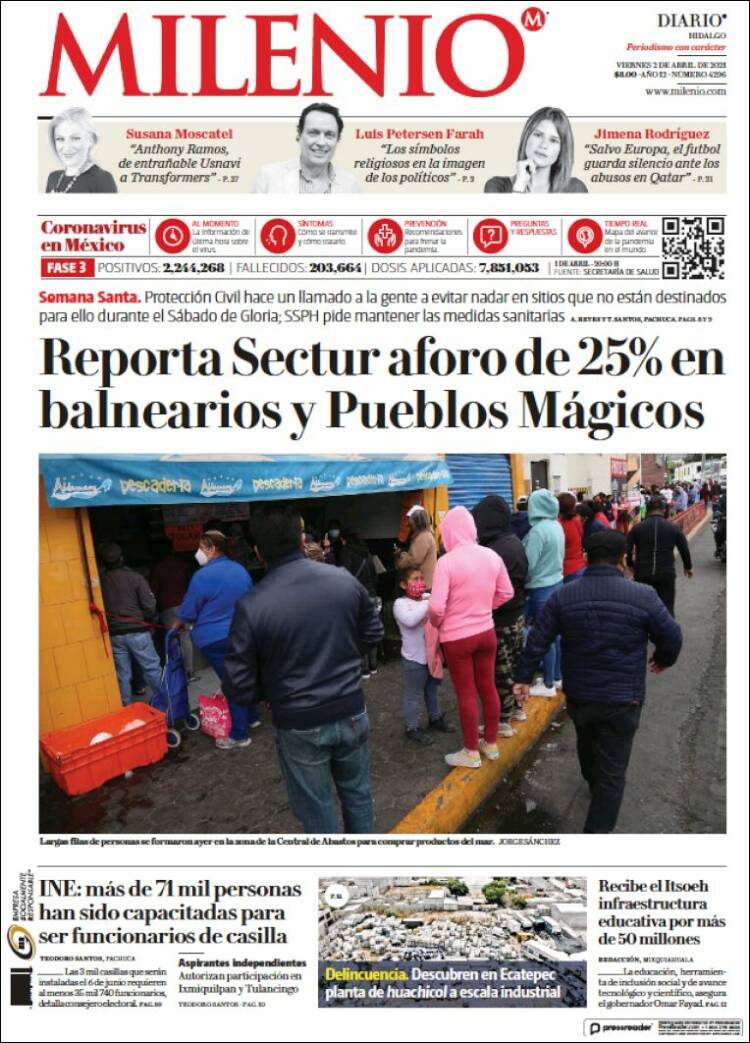 Portada de Milenio de Hidalgo (México)