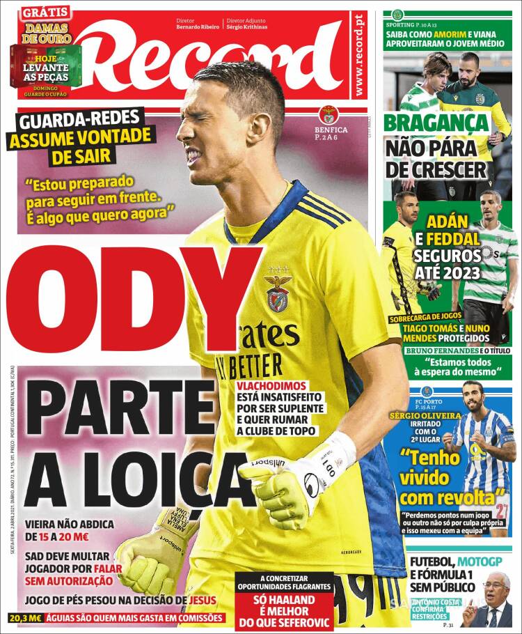 Portada de Record (Portugal)