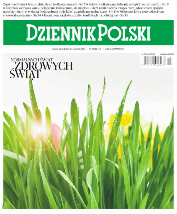 Portada de Dziennik (Polonia)
