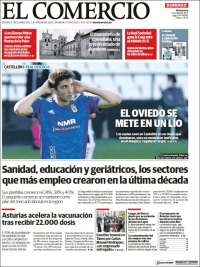 Portada de El Comercio (España)