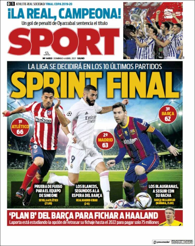 Portada de Sport (España)
