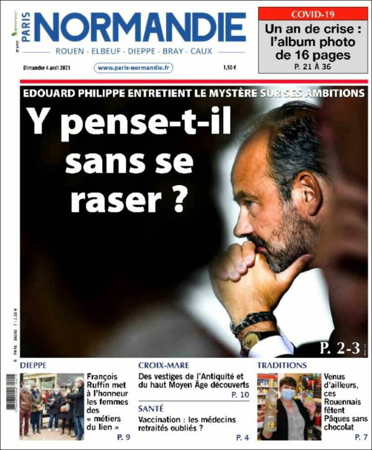 Portada de Paris Normandie (Francia)