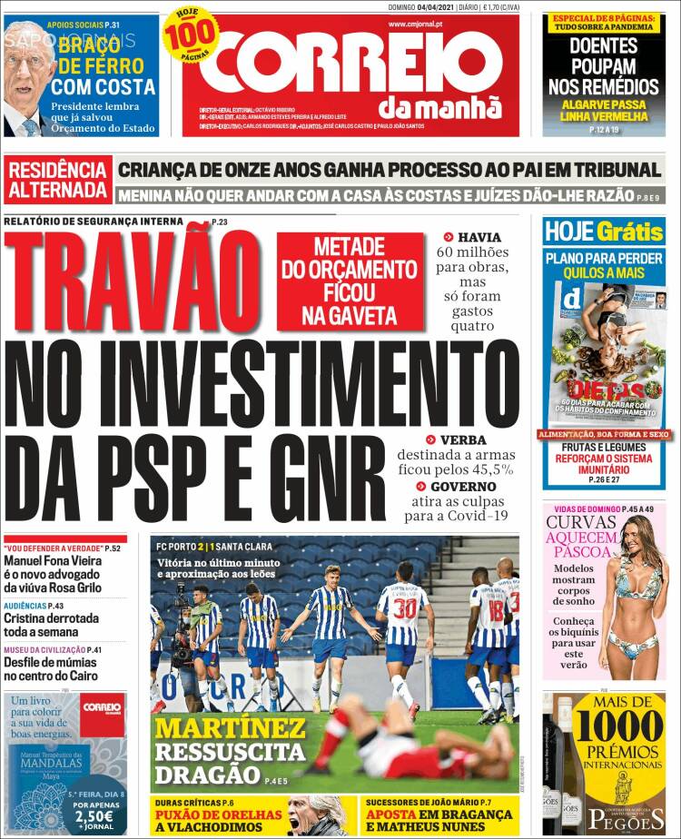 Portada de Correio da Manhã (Portugal)