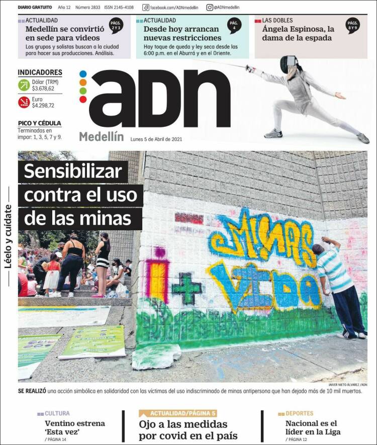 Portada de ADN - Medellín (Colombia)