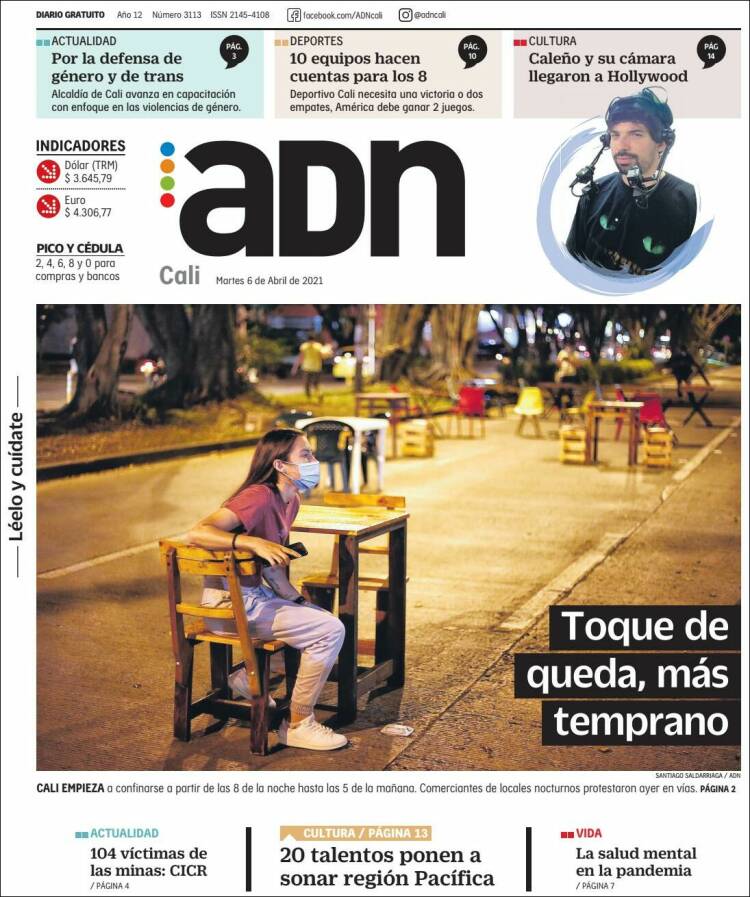 Portada de ADN - Cali (Colombia)