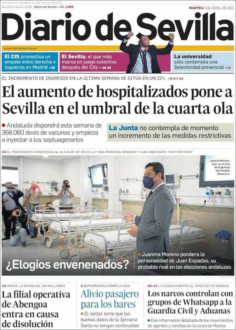 Portada de Diario de Sevilla (España)