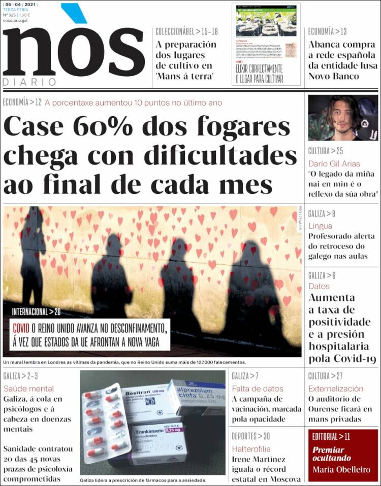 Portada de Nòs Diario (España)