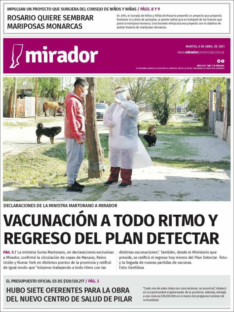 Portada de Mirador Provincial (Argentina)