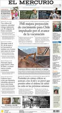 Portada de El Mercurio (Chile)