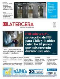 Portada de La Tercera (Chile)