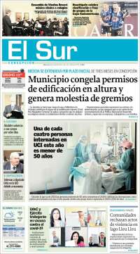 Portada de El Sur (Chile)