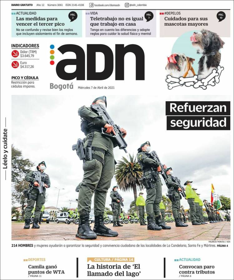 Portada de ADN - Bogotá (Colombia)