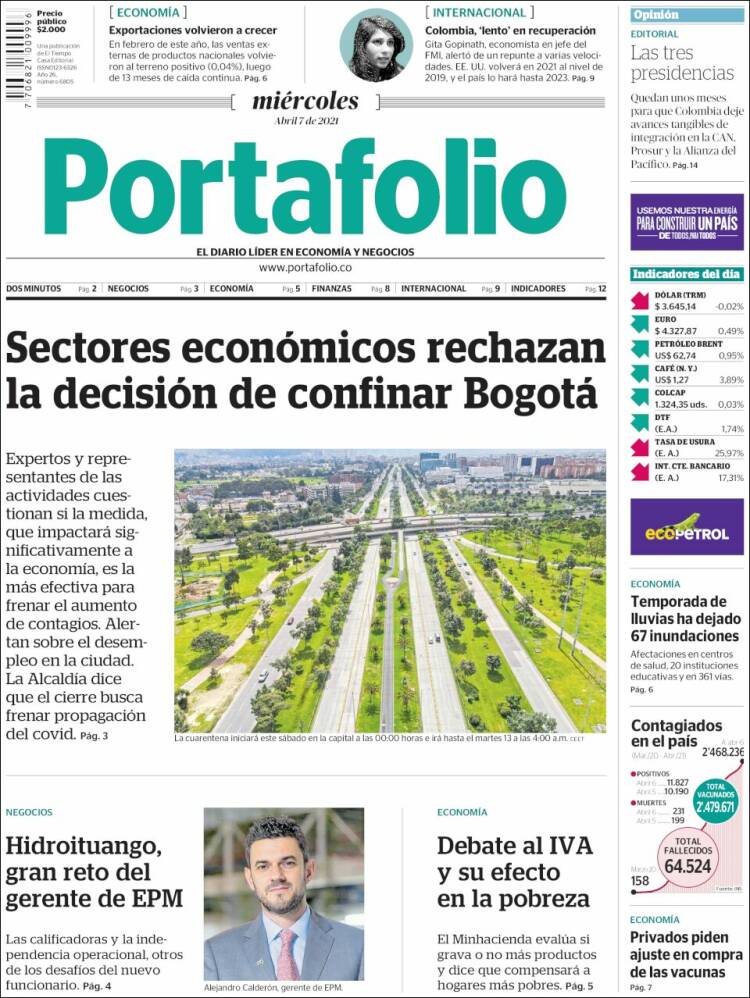 Portada de Portafolio (Colombia)