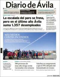 Portada de Diario de Ávila (España)