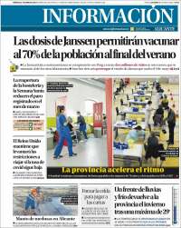 Portada de Diario Información (España)