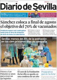 Portada de Diario de Sevilla (España)