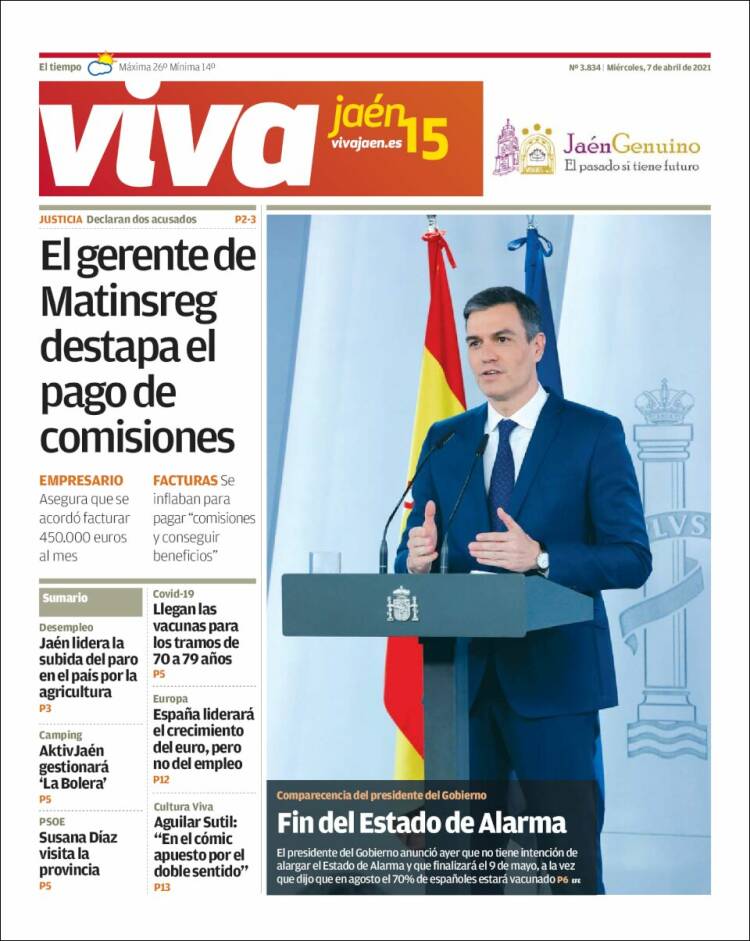 Portada de Viva Jaén (España)